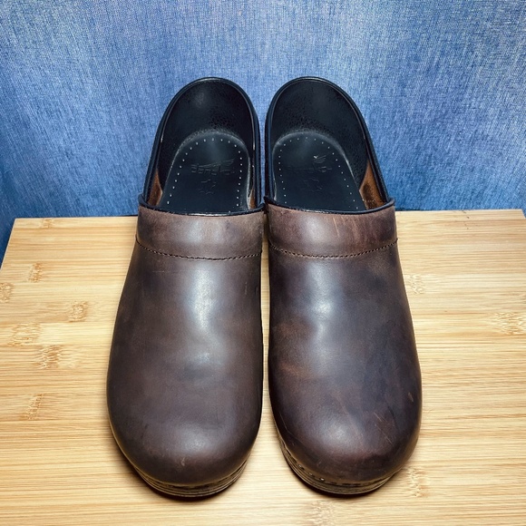 Dansko Professional Mens Clogs Shoes Oiled Leather Antique Brown Sz 45 11.5 12 main image 9